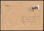Bund 2778 als portoger. EF mit 145 Cent Limburg als Skl.-Marke auf C5-Inlands-Brief von 2010, ca. 23 cm lang, Skl.-Klappe ausgeschnitten