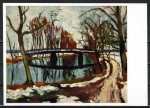 Ansichtskarte von Anton Lamprecht (1901-1984) - "Brücke im Tauwetter"