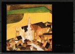 Ansichtskarte von Wassili Loukopoulos - "Dorf und Felder" (1974)
