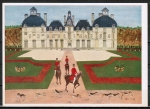 Ansichtskarte von Petra Moll (1921-1989) - "Schloss  Cheverny"