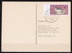 Bund 969 als portoger. EF mit 40 Pf Europa 1978 auf Inlands-Drucksache-Postkarte von 1980