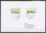 Bund ATM 1 - Marke zu 90 Pf und Leerfeld - Briefkasteneinwurf im November 1981 Leerfeld als 10 Pf anerkannt - Inlands-Brief 20-50 Gramm