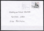 Berlin 731 als portoger. EF mit 80 Pf Wilhelm von Humboldt auf Brief bis 20g von 1985-1989 von Berlin ins Bundesgebiet, codiert