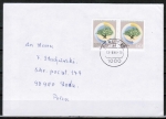 Berlin 786 als portoger. MeF mit 2x 60 Pf Botanischer Kongress auf Auslands-Brief bis 20g von 1988 nach Polen - OHNE Ankunftsstempel