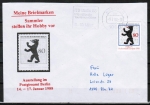 Berlin 800 als portoger. EF mit 80 Pf Kulturstadt auf Brief bis 20g von 1988-1989 von Berlin ins Bundesgebiet