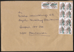 Bund 1339 als portoger. MeF mit 10x 30 Pf SWK aus Rolle auf C5-Inlands-Brief vom Mai 1993, ca. 23 cm lang