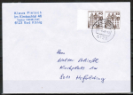 Bund 1037 als portoger. MeF mit 2x brauner 40 Pf B+S - Marke aus Bogen als waagr. Paar auf Inlands-Brief bis 20g von 1982-1989