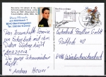 Bund 1504 als portoger. EF mit 60 Pf Jan von Werth auf Inlands-Postkarte von 1991-1993