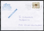 Bund 1547 als portoger. EF mit 60 Pf Heidelibelle auf Inlands-Drucksache bis 20g von 1992