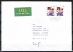 Bund 2189 D/u.g. MeF mit 2x 110 Pf / 0,56  SWK aus Skl.-MH auf bersee-Land-Brief 20-50g nach China/AnkStpl.