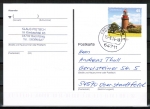 Bund 3089 als portoger. EF mit 45 Cent Leuchtturm Buk auf Inlands-Postkarte von 2014-2019, codiert
