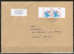 Bund 2009 als portoger. MeF mit 2x 110 Pf SWK "EXPO" aus Bogen mit SR auf Inl.-Brief 20-50g von 1998-2002, codiert