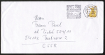 Bund 1401 als portoger. EF mit 140 Pf SWK aus Rolle auf Auslands-Brief bis 20g von 1989-1991 in die CSSR, ca. 20,4 cm lang
