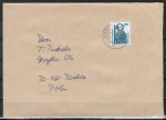 Bund 1381 als portoger. EF mit 280 Pf SWK aus Rolle auf Ausl.-Brief 50-100g von 1989-1993 n. Polen, AnkStpl.