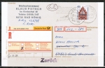 Bund 1623 als portoger. EF mit 450 Pf SWK aus Rolle auf Nachnahme-Postkarte von 1997-2002, codiert, zurück mit zusätzl. MaschStpl.