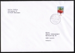 Bund 3043 als portoger. EF mit 60 Cent Blumen / Kaiserkrone aus Rolle auf B-Brief vom ZAG Büsingen in die Schweiz von 2014, 14x20 cm