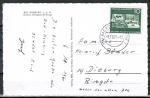 Bund 373 als portoger. EF mit 10 Pf Philipp Reis - Telefon auf Inlands-Postkarte von 1961-1963