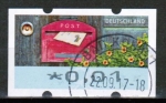 Bund ATM 9 "Briefe empfangen" - Marke zu 0,01 Euro - sauber gestempelt mit Datum - Beispiel-Bild !