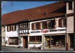 Ansichtskarte Oberzent / Beerfelden, Caf - Gasthaus - Konditorei "Zur Sonne" - Fr. Rein, ca. 1970, vs. links oben Mngel