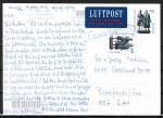 Bund 1934 als portoger. MeF mit 2x 100 Pf SWK "Goethe/Schiller" aus Rolle auf Luftpost-Postkarte von 2001 nach Kanada