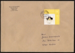 Bund 2806 als portoger. EF mit 145 Cent Postkutsche mit Rand auf übergroßem B5-Brief von 2010, ca. 25 cm lang