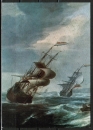 Ansichtskarte von Jan Blanckerhoff (1628-1669) - "Leichter Wind auf der See"