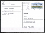 Bund ATM 2 - Mettler-Toledo - Marke zu 100 Pf als portoger. EF auf Inlands-Postkarte von 1998-2002, codiert