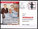 Bund 1438 als portoger. EF mit 80 Pf Wohlfahrt 1989 auf Inlands-Postkarte vom September 1993, codiert