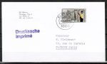 Berlin 781 als portoger. EF mit 60 Pf Jugend 1987 auf Auslands-Drucksache bis 20g von 1987-1989 von Berlin nach Frankreich