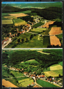 Ansichtskarte Hchst / Annelsbach, mit 2 Luftbildern des Ortes, um 1970 /1975, gelaufen 1976, Karte mit Eck-Knick links oben