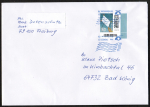 Bund 3647 als portoger. EF mit 160 Cent Briefe-Dauerserie aus Bogen mit Scancode-Eckrand auf C5-Inlands-Brief von 2022-heute, ca. 23 cm lang