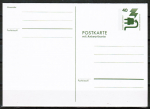 Bund 699 als Ganzsachen-Postkarte mit eingedruckter Marke 40 Pf Unfallverhütung - Antwort-Postkarte mit altem Adress-Vordruck - ungebraucht