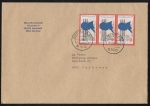 Bund 1425 als portoger. MeF mit 3x 80 Pf Friedrich Silcher auf Inlands-Brief 50-100g von 1989-1993, 14x20 cm