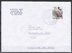 Bund 1542 als portoger. EF mit 140 Pf Seevögel auf Auslands-Brief bis 20g von 1991-1993 in die USA, vs. codiert