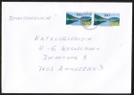 Bund 1630 als portoger. MeF mit 2x 100 Pf Main-Donau-Kanal auf Briefdrucksache 50-100g von 1992-1993, 14x20 cm