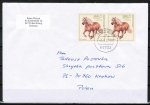 Bund 1923 als portoger. MeF mit 2x 100 Pf Jugend 1997 / Haflinger auf Europa-Kompakt-Brief 20-50g vom Aug. 1997 nach Polen, AnkStpl.