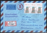 Bund 1375 als portoger. MeF mit 3x 120 Pf SWK als Bogen-3er-OR-Paar auf Lp-Einschr.-Brief bis 5g von 1988 n. Australien, rs. 3 AnkStpl.
