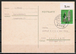 Bund 605 als portoger. EF mit 20 Pf Wohlfahrt 1969 auf Inlands-Postkarte von 1969-1971
