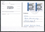 Bund 663 als portoger. MeF mit 2x 50 Pf Jugend 1971 auf Inlands-Postkarte von 1997-2002, codiert