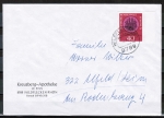 Bund 752 als portoger. EF mit 40 Pf Synode 72 auf Inlands-Brief bis 20g von 1972-1974