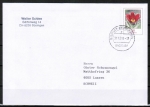 Bund 2968 als Ganzsachen-Umschlag mit eingdruckter Marke 58 Cent Blumen-Serie als B-Brief von 2013 vom ZAG Büsingen in die Schweiz
