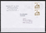Bund 914 als portoger. MeF mit 2x 30 Pf B+S - Serie aus Rolle im Letterset-Druck auf Inlands-Drucksache bis 20g von 1989-1993, codiert