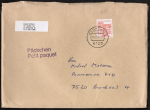 Bund 1143 als portoger. EF mit 300 Pf B+S - Serie aus Rolle im Buchdruck auf Inlands-Pckchen 14x20 cm von 1982-1989