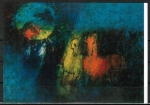 Ansichtskarte von Lebadang (1921-2015) - "Zwei Pferde" ("blaue" AK)