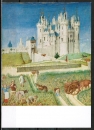 Ansichtskarte der "Brüder aus Limbourg'" (um 1415/1416) - "September - Weinlese"