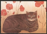 Ansichtskarte von Brigitte Prechtl - "Katzen" (Bestell-Nr. 493)