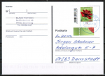 Bund 3189 als portoger. EF mit 70 Cent Schokoladen-Kosmee aus Bogen als ER-Marke auf Inlands-Postkarte von 2022-heute, codiert