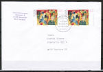 Bund 1656 als portoger. MeF mit 2x 100 Pf George Grosz auf Inlands-Kompakt-Brief 20-50g vom Juni 1993