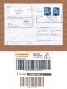 Bund 2435 als portoger. MeF mit 2x 430 Cent Blumen aus Rolle auf Europa-Päckchen-Adresse von 2005-2011 in die Niederlande/Label