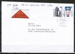 Bund 1407 als portoger. MiF mit 350 Pf + 20 Pf je SWK aus Rolle auf Nachnahme-Brief 20-50g von 1990, Stempelmngel